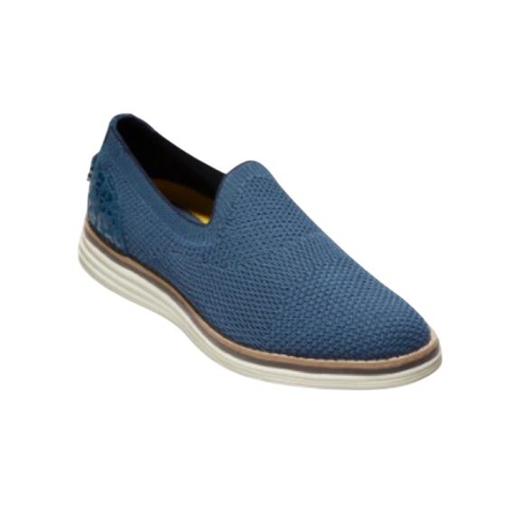 Cole Haan Grand Cloud Feel Women Knit Loafer Sz 10 Blue Lightweight Sneaker New - Picture 1 of 2